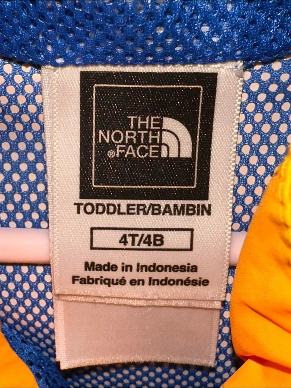 The North Face Kids Orange Hooded Rain Jacket